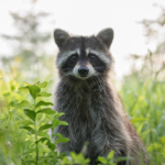 raccoon in the woods