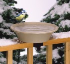 14" Heated Bird Bath with EZ-Tilt Deck and Pole Mount