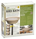 14" Heated Bird Bath with EZ-Tilt Deck and Pole Mount