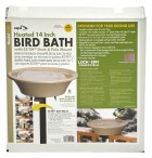 14" Heated Bird Bath with EZ-Tilt Deck and Pole Mount