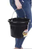 8 Quart Flat Back Plastic Bucket