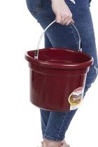 8 Quart Flat Back Plastic Bucket