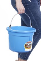 8 Quart Flat Back Plastic Bucket