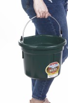 8 Quart Flat Back Plastic Bucket