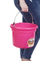 8 Quart Flat Back Plastic Bucket