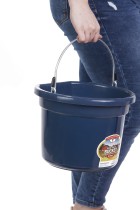 8 Quart Flat Back Plastic Bucket