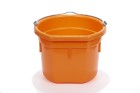 8 Qt Flatback Plastic Bucket Orange
