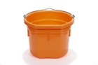 8 Qt Flatback Plastic Bucket Orange