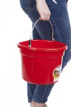 8 Quart Flat Back Plastic Bucket