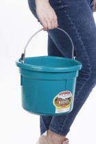 8 Quart Flat Back Plastic Bucket