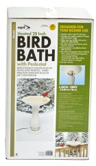 Heated Bird Bath with Pedestal