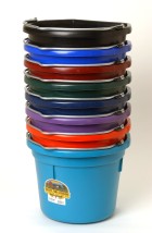 22 Quart Flat Back Plastic Bucket