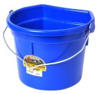 22 Quart Flat Back Plastic Bucket w/Knob Bail