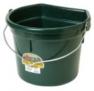 22 Quart Flat Back Plastic Bucket w/Knob Bail