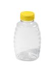 16 oz Plastic Skep-Style Jar 1 lb, case of 12 bottles w lids